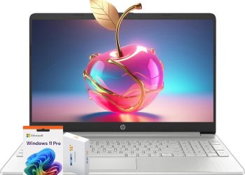 HP Latest 15″ Laptop, Intel Celeron N4120 Quad-core Processor, 32GB RAM, 1TB SSD, 15.6″ HD Micro