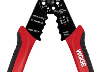 WGGE WG-015 Professional 8-inch Wire Stripper/wire crimping tool, Wire Cutter, Wire Crimper, Cable