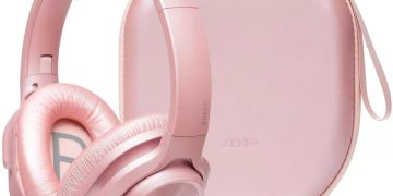 ZIHNIC Active Noise Cancelling Headphones, 40H Playtime Wireless Bluetooth Headset with Deep Bass