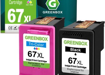 67XL Ink Cartridges Black/Color Combo Replacement for HP 67 XL 67XL Ink Cartridge for DeskJet 4155e