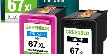 67XL Ink Cartridges Black/Color Combo Replacement for HP 67 XL 67XL Ink Cartridge for DeskJet 4155e