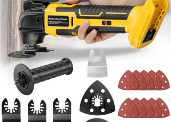 Cordless Oscillating Tool for Dewalt 20V Battery,6 Variable Speed Brushless-Motor Tool,22Pcs