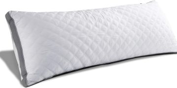 Oubonun Premium Adjustable Loft Quilted Body Pillows – Firm and Fluffy – Quality Plush – Down