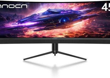 INNOCN 45C1R 45 Inch 5120 x 1440p Ultrawide Curved Gaming Monitor, R1500, HDR400, USB Type-C 90W