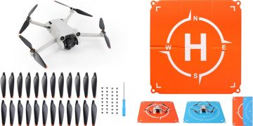 Drone Landing Pad & 24pcs Propeller Blades: All-in-One Protection & Replacement Kit for