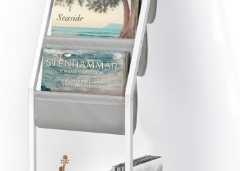 Keebofly Vinyl Record Storage, Record Holder Up to 100 Albums, Record Stand with 4 Tier Holder