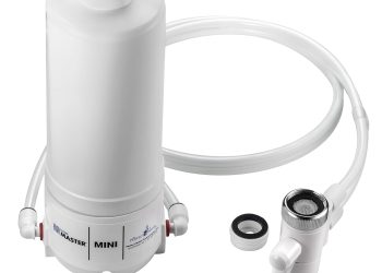 Home Master HM-Mini Countertop Faucet Filter, 1500 Gallon Replaceable Filter, 1 Micron Absolute NSF