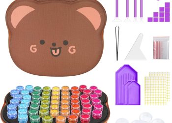 ZORETCO Diamond Painting Storage Containers,60 Slots Diamond Painting Kits,5D Diamond Painting