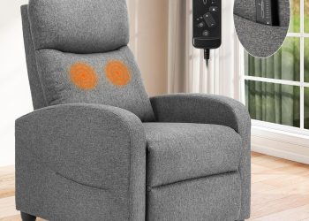 Recliner Chair for Living Room, Leather Recliners, Home Theater Seating with Lumbar Support with