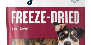 Amazon Brand – Wag Freeze-Dried Raw Single Ingredient Dog Treats, Beef Liver, High Protein, Health