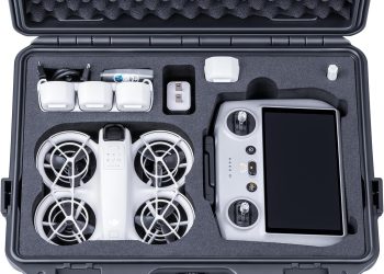 Lykus Titan N110 Waterproof Hard Case for DJI Neo Combo, RC-N3/DJI RC 2, Support Up to 7 batteries