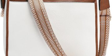 FOXLOVER Crossbody Bags for Women Trendy Simplicity Leather Hobo Purses Shoulder Handbags With Wide