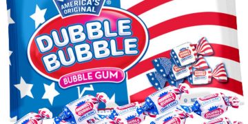 Patriotic USA Flag Wrapped Dubble Bubble Bubblegum: 11.5-Ounce Bag