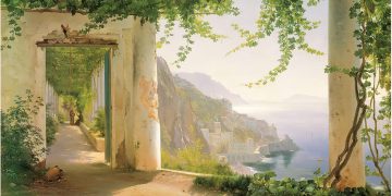 Trademark Fine Art ‘View to the Amalfi Coast’ Canvas Art by Carl Frederic Aagaard
